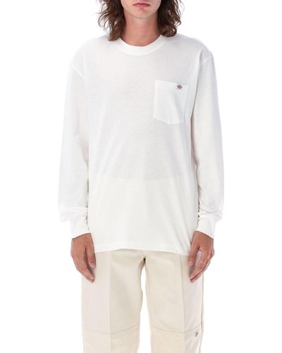 Dickies Luray Pocket Long-Sleeved T-Shirt - White