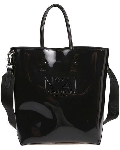 N°21 Vertical Shopper Bag - Black