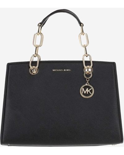 Michael Kors Cynthia Leather Bag - Black