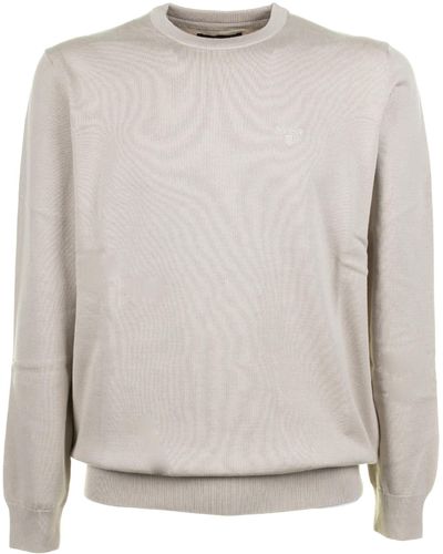 Barbour Pima Crewneck Sweater - White