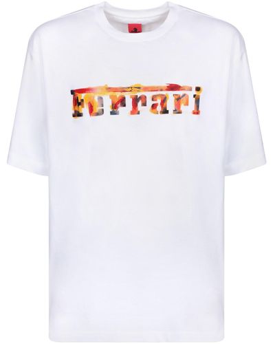 Ferrari Graffiti Logo T-Shirt - White