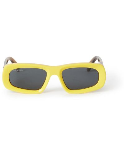 Off-White c/o Virgil Abloh Austin Sunglasses Yellow Dark Sunglasses