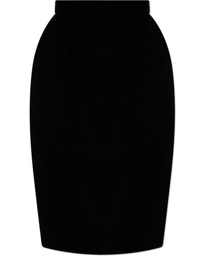Saint Laurent Velvet Skirt - Black