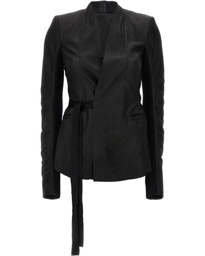 Rick Owens Hollywood Blazer And Suits - Black
