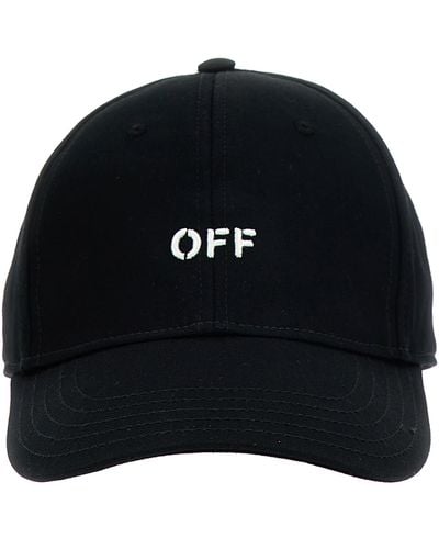 Off-White c/o Virgil Abloh Off- Baseball Cap With Off Logo - Black