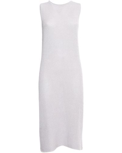 Antonelli Knitted Tricot Dress - White