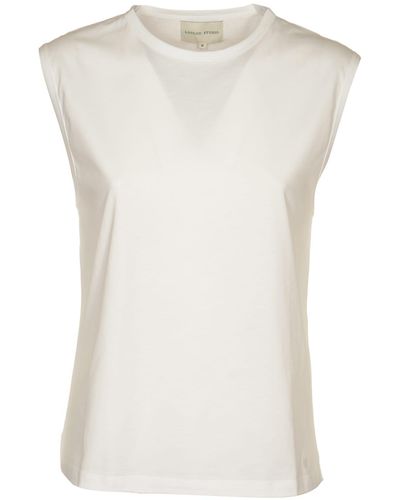 Loulou Studio Sleeveless Fitted Top - White