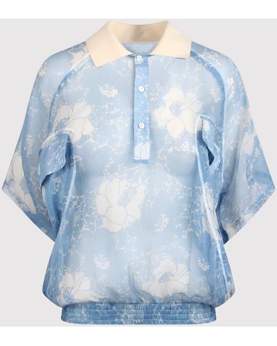 Plan C Floral Shirt - Blue