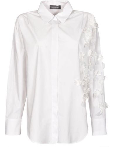Lorena Antoniazzi Ruffle Long-Sleeved Shirt - White