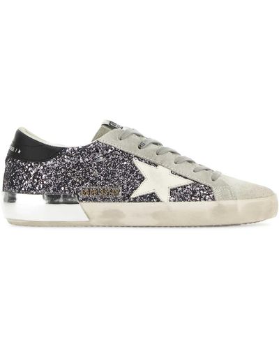 Golden Goose Suede And Fabric Superstar Classic Trainers - White