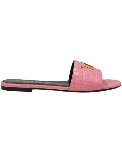 Tom Ford Logo Sandals - Pink