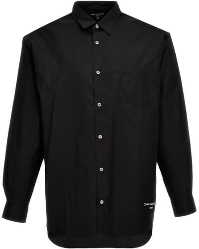 Comme des Garçons Logo Embroidery Shirt - Black