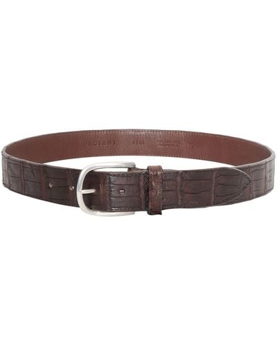 Orciani Classic Cocco Belt - Brown