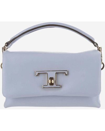 Tod's Timeless Micro Leather Flap T Bag - Blue