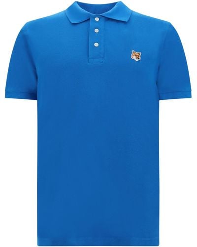 Maison Kitsuné Polo Shirts - Blue