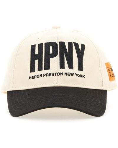 Heron Preston Baseball Hat With Logo Embroidery - Black