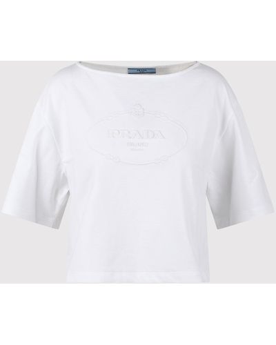 Prada Logo-Print T-Shirt - White