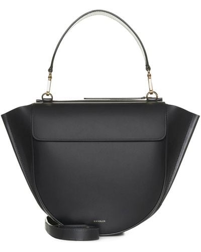 Wandler Hortensia Leather Medium Bag - Black