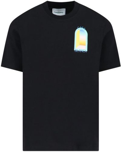 Casablanca Arc Coloré T-Shirt - Black