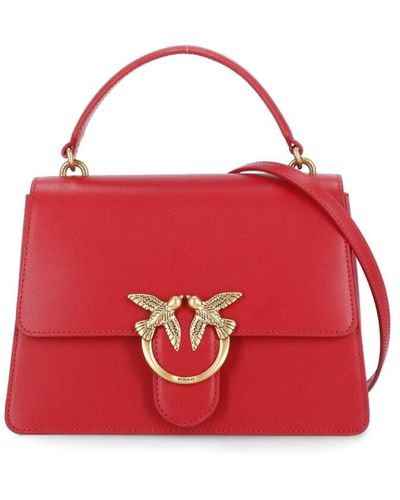 Pinko Love One Top Handle Bag - Red