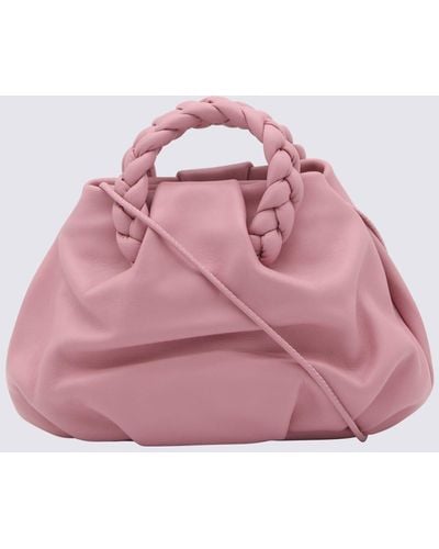 Hereu Leather Bombon Handle Bag - Pink