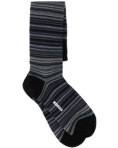 Missoni Striped Knit Socks - Black