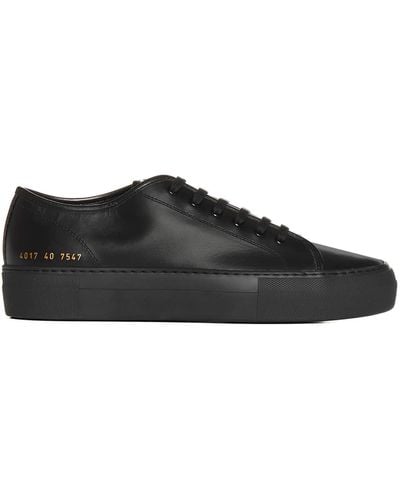 Common Projects Tournament Low Leather Sneakers - Black