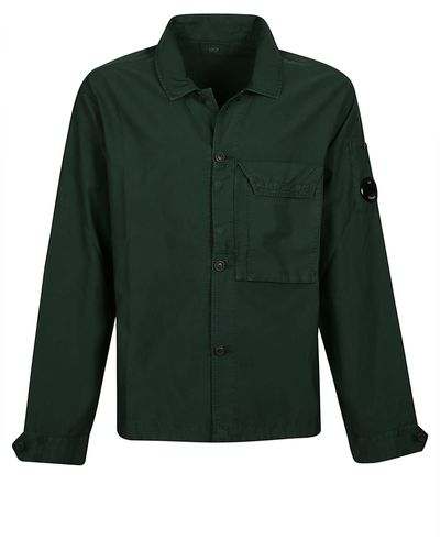 C.P. Company Ottoman Long Sleeve Shirt - Green
