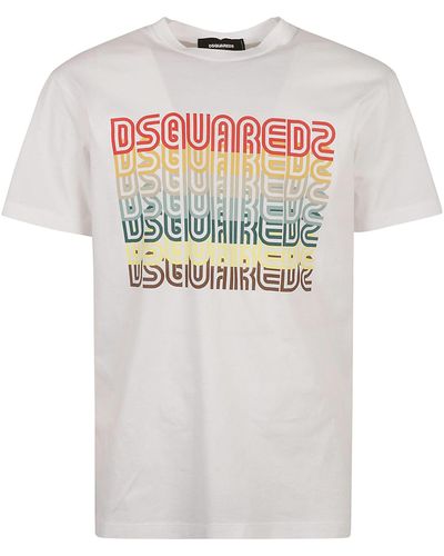 DSquared² Logo-print Cotton T-shirt - White