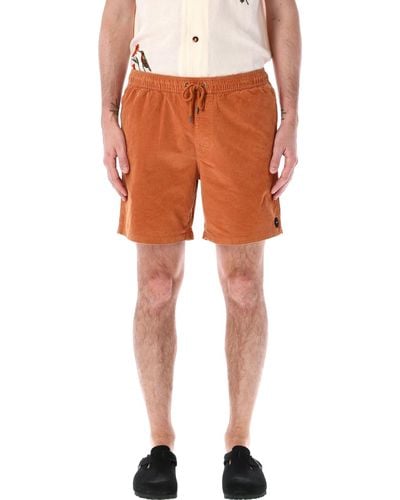 RVCA Escape Elastic Shorts - Orange