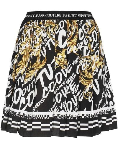 Versace Jeans Couture Printed Mini-skirt - Black