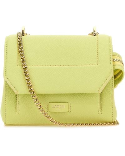 Lancel Fluo Leather Ninon Handbag - Yellow