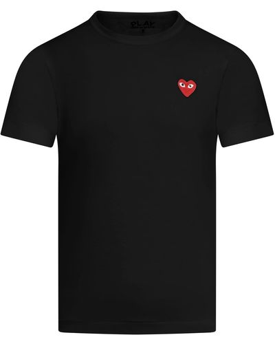 COMME DES GARÇONS PLAY T-Shirts - Black