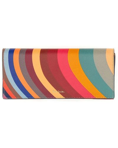 Paul Smith Tri-fold "swirl" Wallet - Multicolour