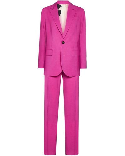 DSquared² Single-breasted Wide-leg Suit - Pink