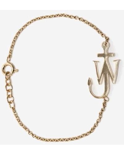 JW Anderson Brass Logo Bracelet - Metallic