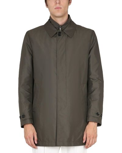 Fay Long-sleeved Button Detailed Jacket - Gray