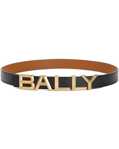 Bally Logo Belt - Brown
