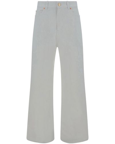 Valentino Solid Pants - Gray