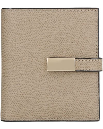 Valextra Leather Wallet - Natural