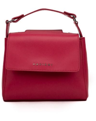 Orciani Sveva Vanity Mini Leather Bag - Red