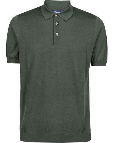 Drumohr Short Sleeve Polo Shirt - Green