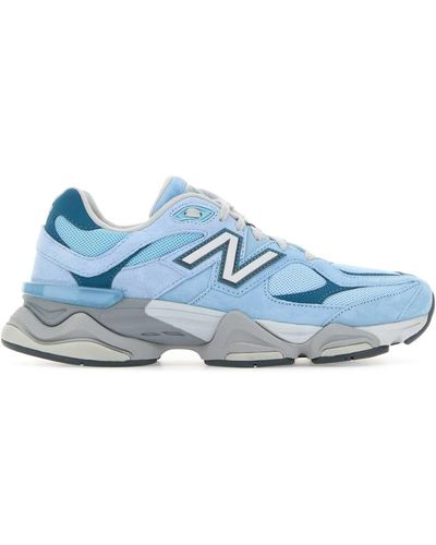 New Balance Mesh And Suede 9060 Trainers - Blue