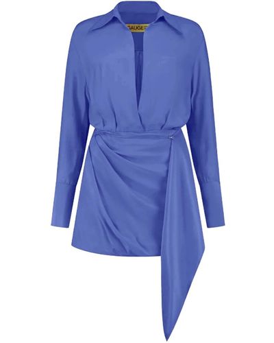 GAUGE81 Gravia Mini Shirt Dress - Blue