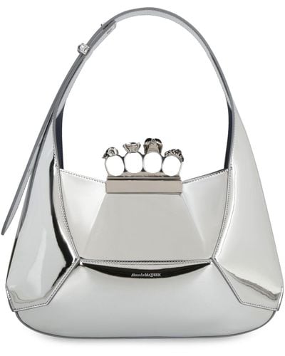 Alexander McQueen Jewel Mini Hobo Bag - Metallic