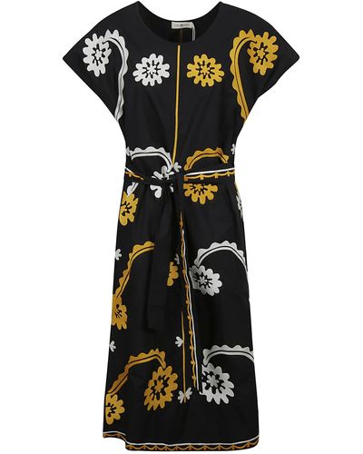 Tory Burch Embroidered Dress - Black