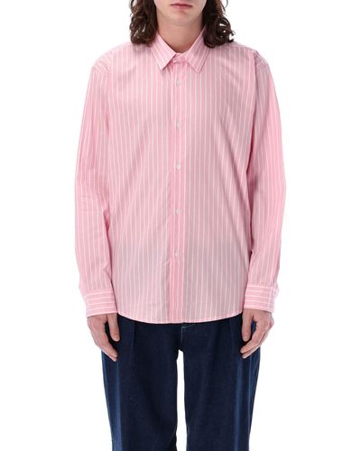 Pop Trading Co. Pop Striped Shirt - Pink