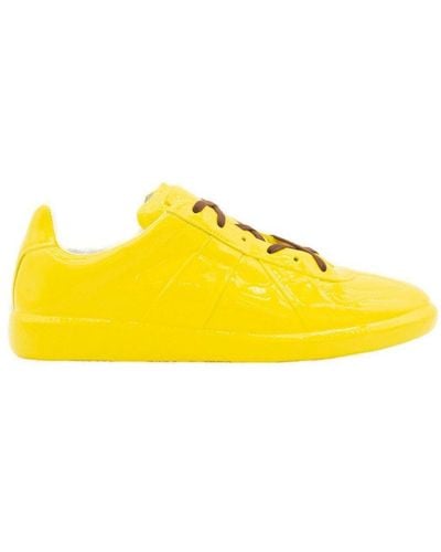 Maison Margiela Replica Lace-up Trainers - Yellow