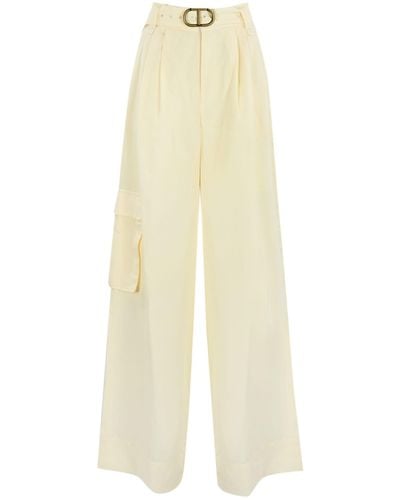 Twin Set Cargo Trousers - White