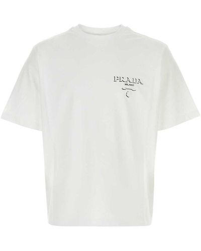 Prada t 2025 shirt mens sale